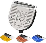 YAZIYIR Professional Animal 5-in-1 Adjustable Blade Compatible with WAHL Arco, Bravura, Chromado, Creativa, Figura, and Motion Pet, Replacement Blade 2Pcs+Guide Comb 3/8”~1/2” 3Pcs.