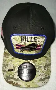 BUFFALO BILLS 2021 NFL SALUTE TO SERVICE NEW ERA ON FIELD CAP SMALL/MEDIUM NWTS