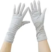 [TINAYAUE] Cotton Cycling Gloves for Women Summer Thin Breathable Outdoor Sunscreen Touch Screen Full Finger Driving Gloves