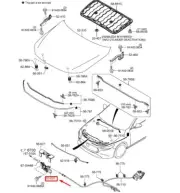 MAZDA 3 Hatchback BP Bonnet Lock BCJH56620C NEW GENUINE