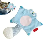 Générique Cat Catnip Toy, Squeaky Flying Squirrel, 6.69x8.66in Bite-Resistant Chewing Toys, Interactive Pet Plaything, Portable Squirrels Fun for Medium, Large, Kittens, Indoor, Activity