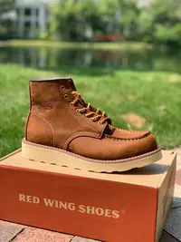 在飛比找Yahoo奇摩拍賣-7-11運費0元優惠優惠-RED WING 紅翼休閒男靴 高端戶外休閒工裝靴 經典高筒