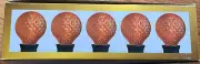 Celebrations By Ace Hardware 25 LED G40 Orange Replacement Light Bulbs-E17 Base