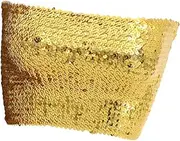 [oshhni] Belly Dance Bra with Sequins Tops for Women Ballerinas, Gold, 21cm