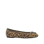 [Pinko] Pinko Leopard-print Ballerina Flats 37 IT BROWN/BLACK
