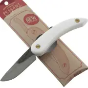 Svord White Handle Peasant Pocket Folding Knife New Zealand SV140 Carbon Blade