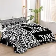 Allenjoy Queen Size Horror Game Quilt Bedspreads Video Game Bed Set Bedding Coverlet Fabric Washable with 2 Pillow Shams SC00399-007