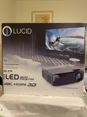 Lucid Home Smart LED 3D Projector, Video, Bluetooth, HDMI, 4K XG-270 NEW