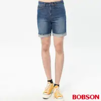 在飛比找momo購物網優惠-【BOBSON】男款褲口反折短褲(261-53)
