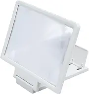 OHPHCALL Phone Screen Amplifier Magnifier for Cell Phone with Foldable Holder Stand High Definition Vision for Movies Reading Compatible with All Smartphones White