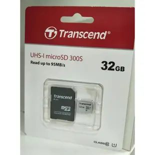 升級100M 創見 MicroSDHC SDXC TF 300S 32G 64G 128G U1 記憶卡 300S-A