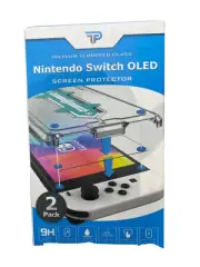 2-Pack New Nintendo Switch OLED 9H Hardness HD Tempered Glass Screen Protector