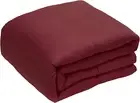 Weighted Blanket (15Lbs 48"X72" Twin Size) Cooling Breathable Heavy Blanket Micr