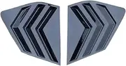 Car Rear Side Window Louver Blinds Shutter Side Vent Cover Trim Accessories Compatible For Nissan X-Trail Compatible For X Trail Rogue T33 2021-2024(Black Style)