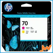 HP 70 Magenta and Yellow DesignJet Printhead