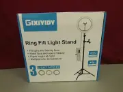 LED Selfie Ring Fill Light Stand Circle Light Makeup/Live Stream w/ Phone Holder