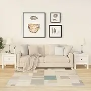 VRAXO Side Tables 2 pcs White 40x40x39 cm Solid Wood Pine -11.29KG,813787