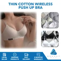 在飛比找蝦皮購物優惠-Thin Cotton Bra Push up Seamle