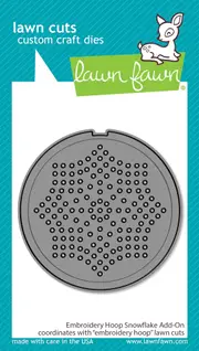 Lawn Fawn Embroidery Hoop Snowflake Add-on Die
