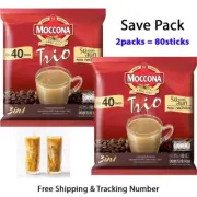3in1 Instant Coffee Mixed MOCCONA TRIO GOLD "Rich&Smooth" 15.8gx80stick Thailand