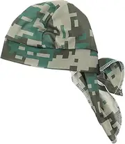 [COMPUKAS] Camouflage Bandana Sports Hat Breathable Cycling Cap Liner for Men Uv Protection Headwear Lightweight Running Hat Outdoor Headgear