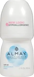Almay Anti-Perspirant & Deodorant, Sensitive Skin, Roll-On, Fragrance Free 50ml