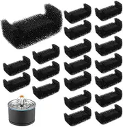Cat Water Fountain Foam | 20pcs Replacement Sponge Filter | Pet Drinking Fountain Sponge | Pet Drinking Fountain Replacement for Automatic Drinking Water Dispenser