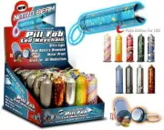 6 PILL FOB LED FLASHLIGHT W/KEY-CHAIN Aluminum, without Battery