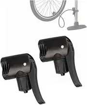 WADY 2 Pieces Inflator Nozzle Double Pump Head Dual Nozzle Valve Thread Connector Tire Air Inflator Replacement Mouth Adapter with Extension Horse Tube for Bicycles and Electric Bicycles