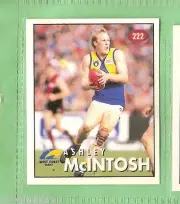 1996 AFL SELECT STICKER #222 ASHLEY McINTOSH, WEST COAST EAGLES