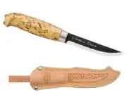 MARTTIINI FINLAND LYNX KNIFE FORGED BLADE / CARBON STEEL NATURAL LEATHER SHEATH