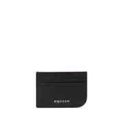[Alexander Mcqueen] Alexander Mcqueen Leather Card Holder ONE SIZE BLACK