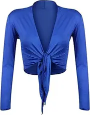 [Gloop] Women's Beautiful, Elegant Bolero Jacket, Long-Sleeved Bolero with Knot