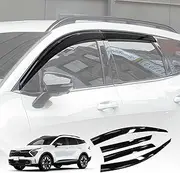 X-CAR Weathershields for Kia Sportage 2021-2025 Car Weather Shields Wind Deflectors Window Sun Visor 4 Pcs