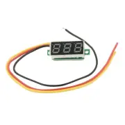 Digital Voltmeter DC 0-100V LED Panel Voltage Meter 3-Digital With 3 Wires9827