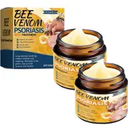 Bee Venom Psoriasis Cream, Bee Venom Psoriasis Cream, Skin Relief Anti-itch Cream, Skre Cream, Moisturizer Dandruff Removing Fian 2pcs