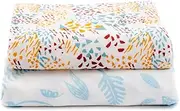 Purflo Breathable Muslin Square Set XL 0M+, Jungle Leaves