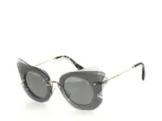 Miu Miu MiuMiu 02SS 02S 02 VA43C2 Gray Sunglasses