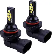 jingfei 2X HB4 9006 LED Fog Light Bulb Advanced 3030 SMD Daytime Running DRL Lamp, Cool White 6000K