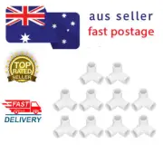 20Pcs 20mm 3 WAY PIPE FITTINGS PVC Plastic Elbow Fittings Tee Corner Connector