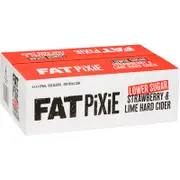 [Fat Pixie] Fat Pixie Low Sugar Strawberry & Lime Cider Can 375mL