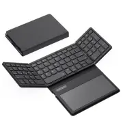 Foldable Bluetooth Keyboard, Portable Full Size Folding Keyboard with Large T...