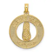 14k Yellow Gold CAPE MAY w/ Flip-Flop Charm