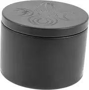 NUOBESTY Sturdy Tinplate Storage Box for Candy Tea Biscuits Airtight Lid Smooth Bottom Small Round Container Australian Style