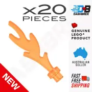 20 x Genuine LEGO® Flame/Fire, Trans-Orange [6126b/28618] (Castle/Fireman) NEW