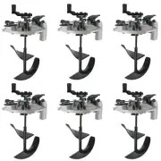 6 Pack Paint Can Mixing Lid & Pouring Spout, 1 Gallon Size, Stirring Mix Blade