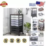 Multi-Functional Utility Cart with 8 Drawers & Lockable Wheels for Easy Mobility