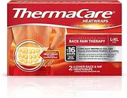 ThermaCare Lower Back & Hip Pain Therapy Heatwraps, L-XL Size (2-Count)