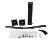 WORKFIT DUAL MONITOR KIT ERGOTRON BLACK