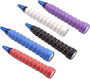 BIUDECO Material Fishing Rod Handle Tapes 5 Rolls Racket Grip Tape Anti-Slip Sweat Absorbing Comfortable Wrap for Sports